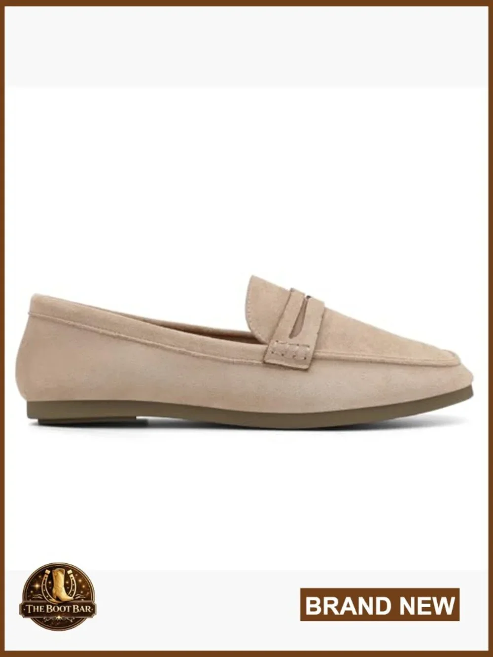 Faux Suede Penny Loafers Slip On Flats Lightweight Comfortable Walking Shoes